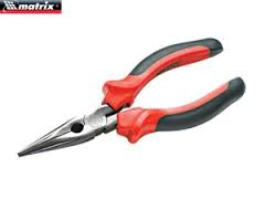 Длинногубцы Matrix Black Nickel, 160 мм, прямые, двухкомпонентные рукоятки