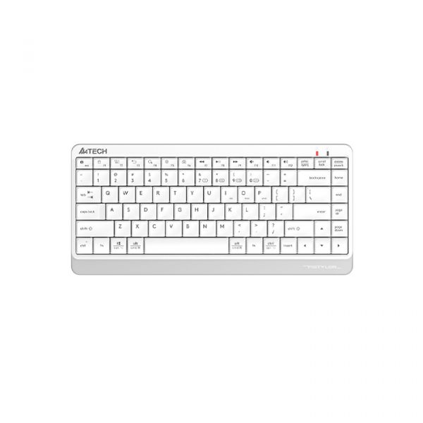 Клавиатура проводная A4Tech FBK11 USB белый/серый